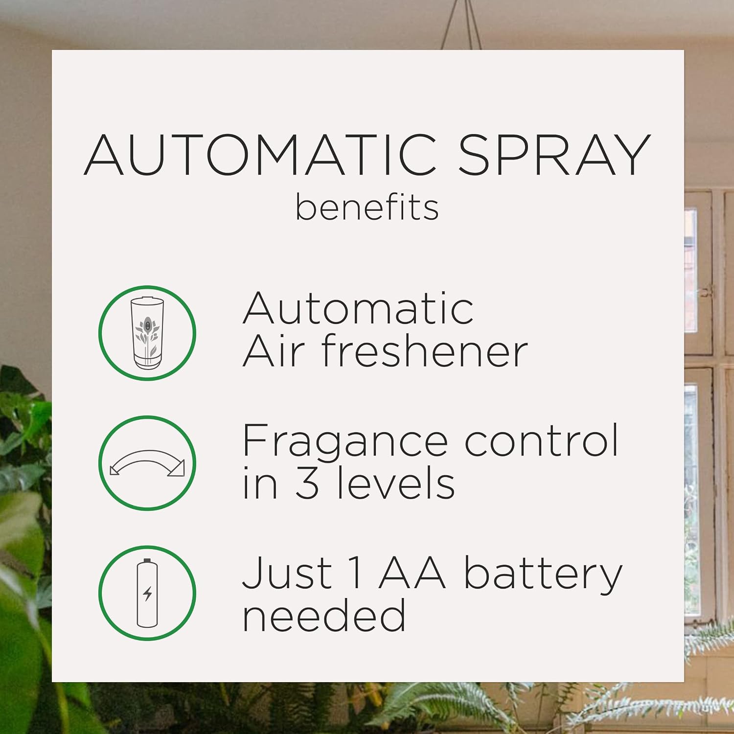 Air Wick Automatic Air Freshener Spray Refill, 1ct, Fresh Waters, Odor Neutralization, Essential Oils