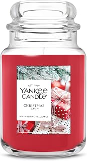 Yankee Candle Christmas Eve Scented Candle, 22oz Large Jar, Up to 150 Hour Burn Time, Giftable