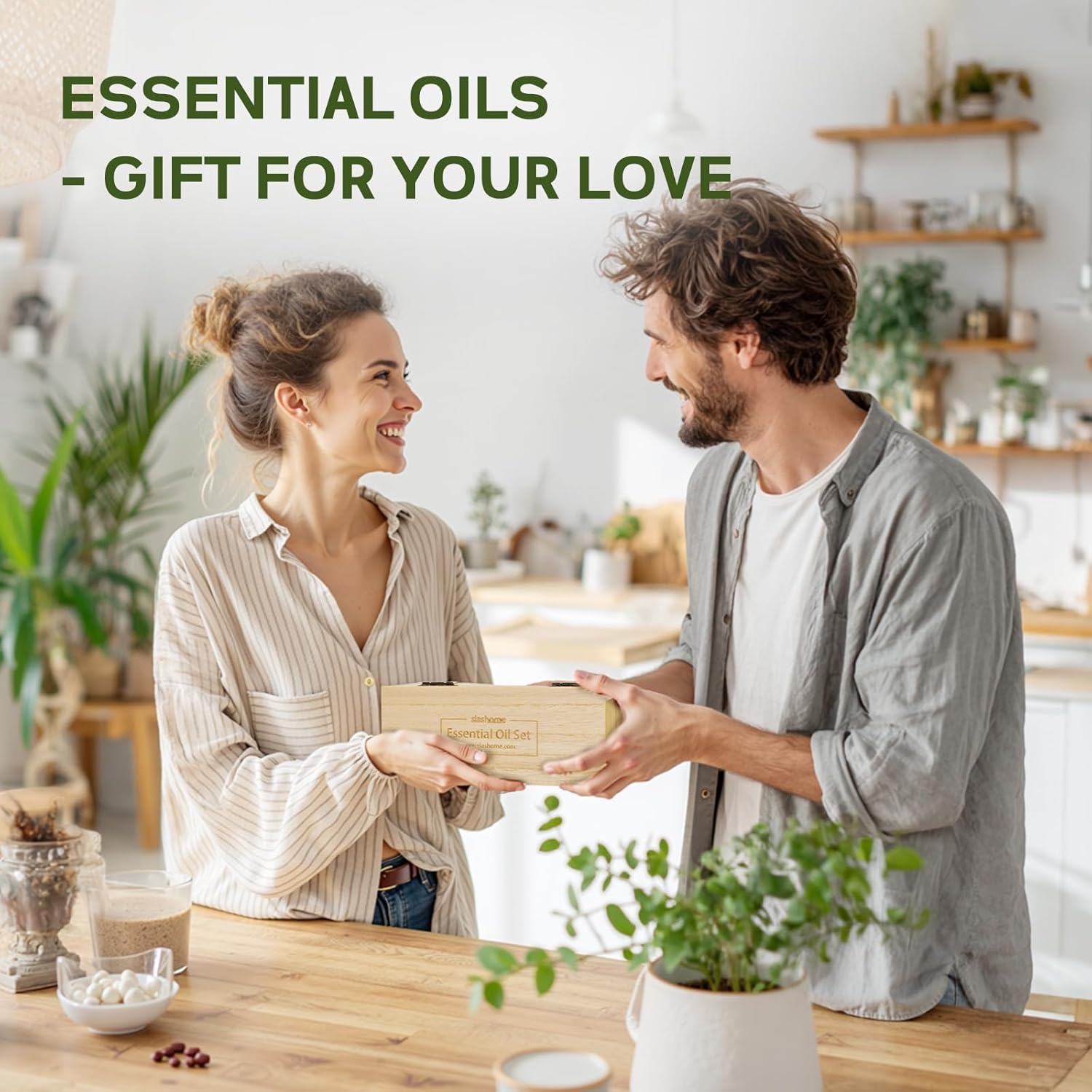 Water Soluble Essential Oils Set, 12 x 10ml Essential Oils for Diffusers & Humidifiers, Home Fragrance Oils Collection with Lavender, Eucalyptus & Sweet Orange, Gift Set for Women & Men
