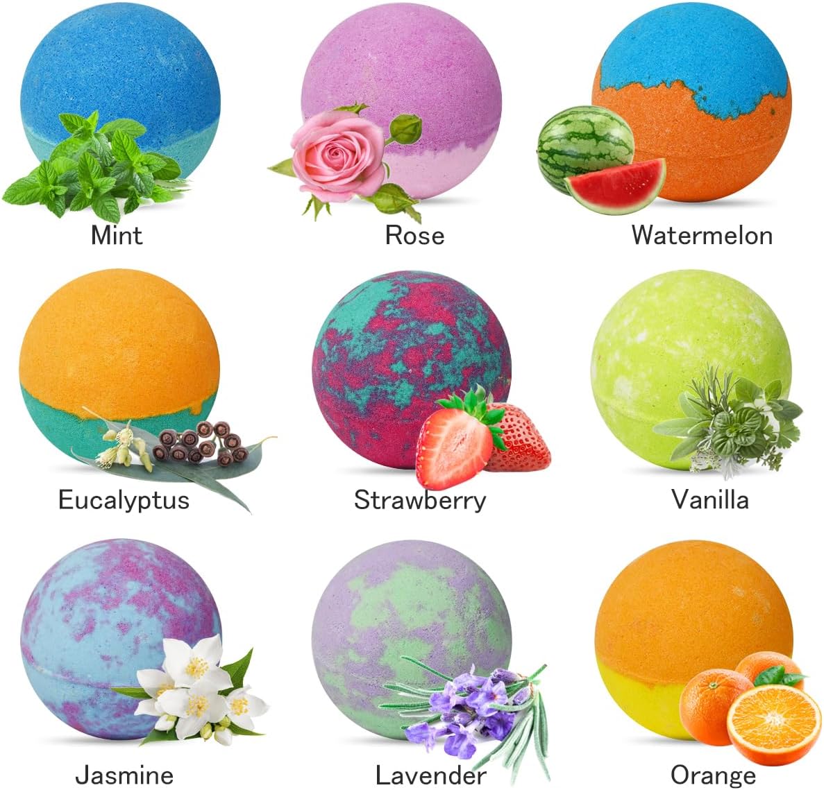 Bath Bombs for Kids with Toys Inside, Kids Bath Bombs for Boys Girls, 9-Piece Bathbombs Set Includes 9 Pull-Back Cars and 3 Vehicles, Halloween Christmas Birthday Gift Set for Children