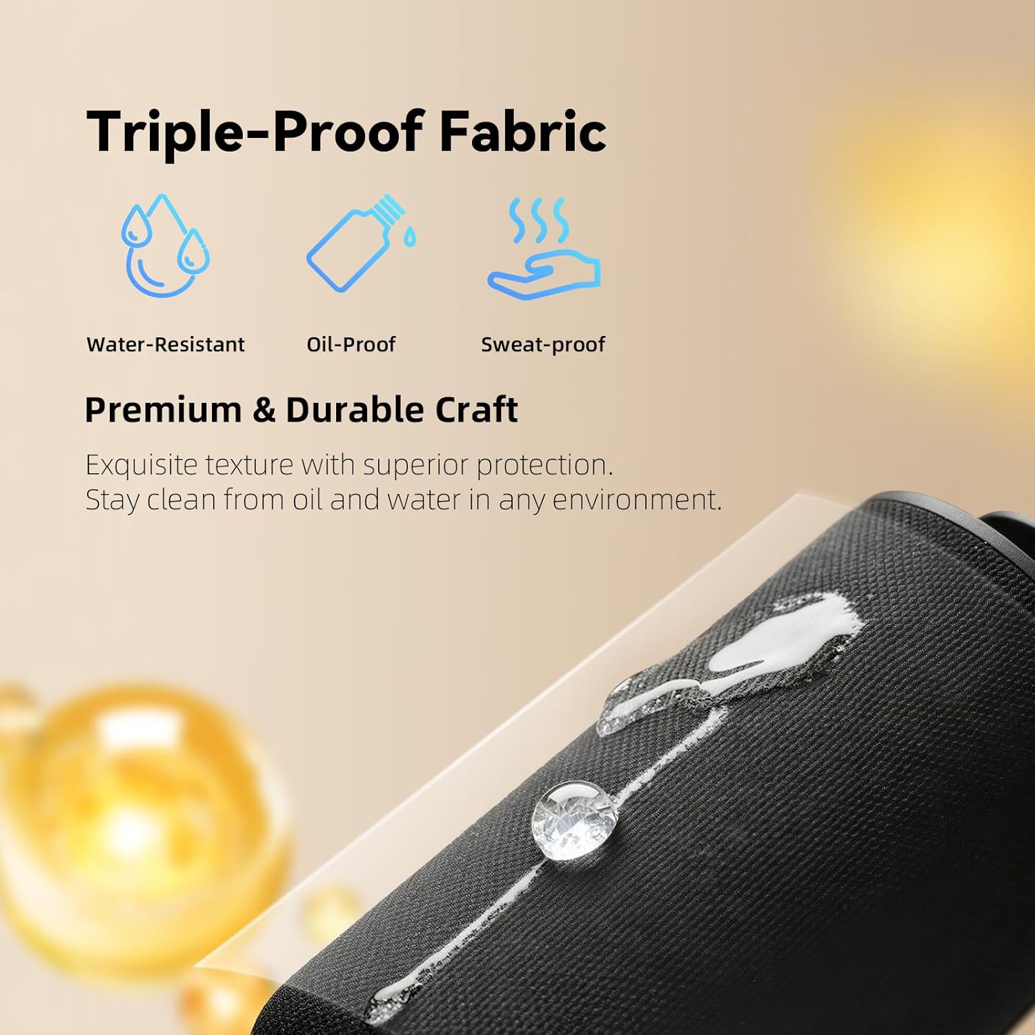 Waterless Essential Oil Diffuser for Home & Car,Fabric Covered with Ambient Light,2-in-1 Modes & Adjustable Mist Output,Cordless Portable Scent Machine with Auto Start-Stop,Fits 5/10/15ml