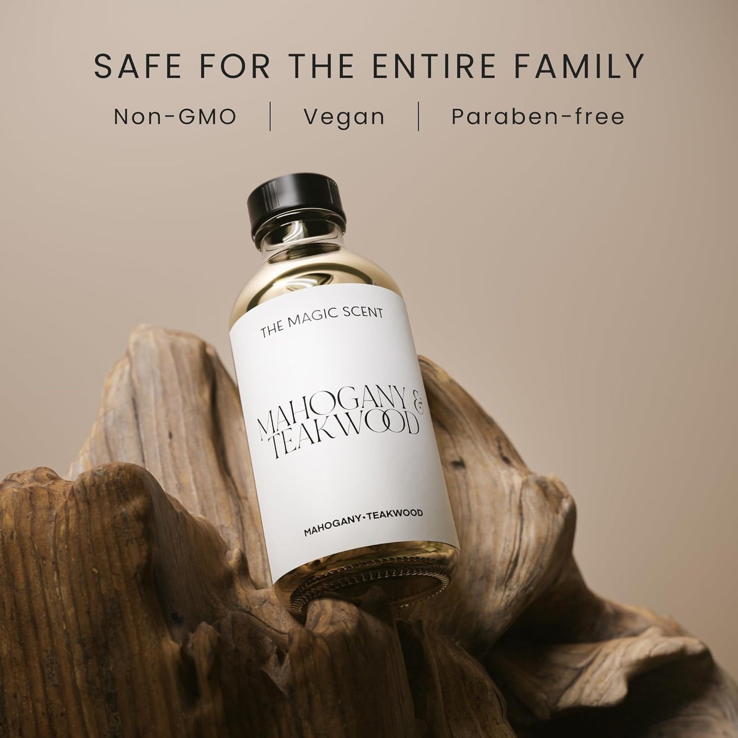 The Magic Scent Mahogany & Teakwood Diffuser Oil - Hotel & Home Luxury Scents Inspired by Abercrombie & Fitch - Diffuser Oil Scents for Home Designed for Use in All Diffusers - 8.5 fl oz, 250 mL