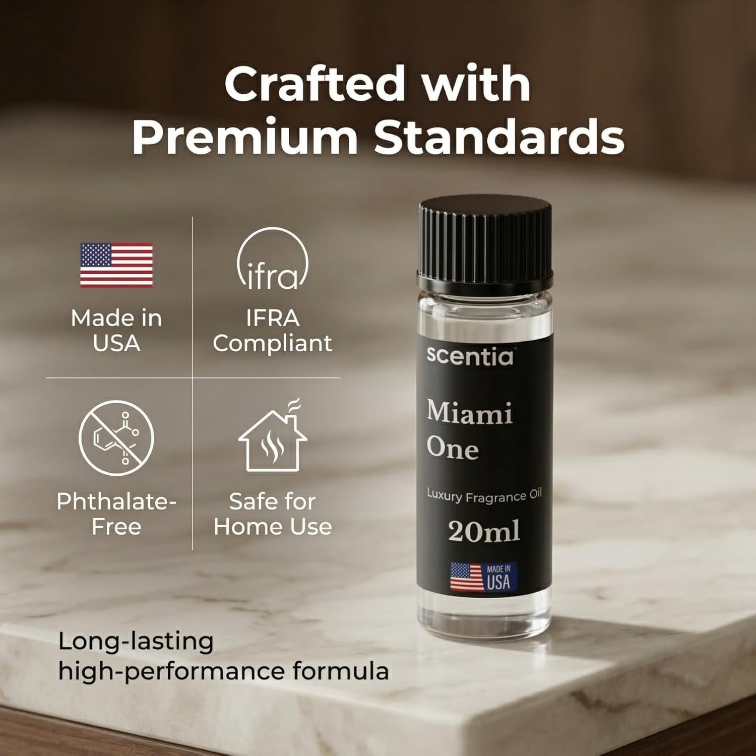Scentia Miami One (My Way) Aromatherapy Oil for Diffuser – Hotel Scent Inspired by 1 Hotel Miami Beach – 20 mL – Lemon, Sandalwood & Cedar Natural Fragrance Oil for Waterless & Cold Air Diffusers