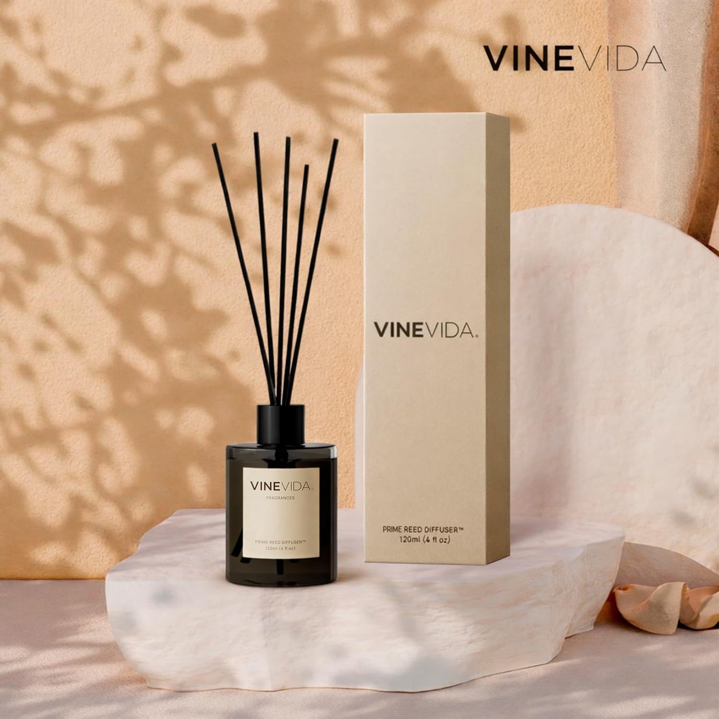 VINEVIDA | Eucalyptus Spearmint | Reed Diffuser for Home & Bathroom | Long-Lasting Scent Sticks Set | Oil Stick Diffuser | Bathroom Scent