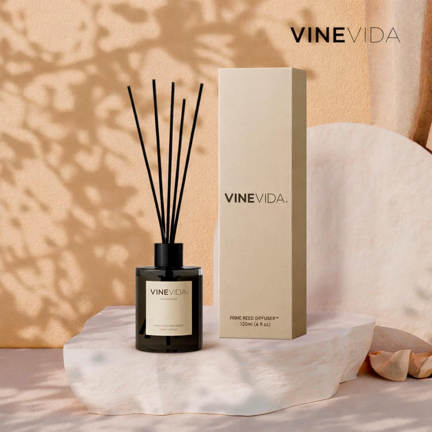 VINEVIDA | Eucalyptus Spearmint | Reed Diffuser for Home & Bathroom | Long-Lasting Scent Sticks Set | Oil Stick Diffuser | Bathroom Scent