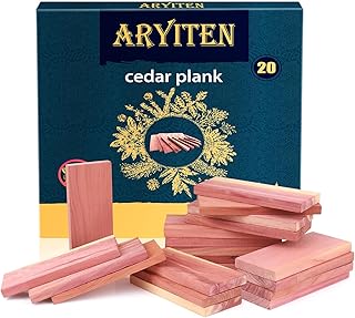 Aryiten Cedar Blocks for Clothes Storage, 20 Pack Planks - Aromatic Scent Cedars Wood Planks for Closets and Drawers Freshener