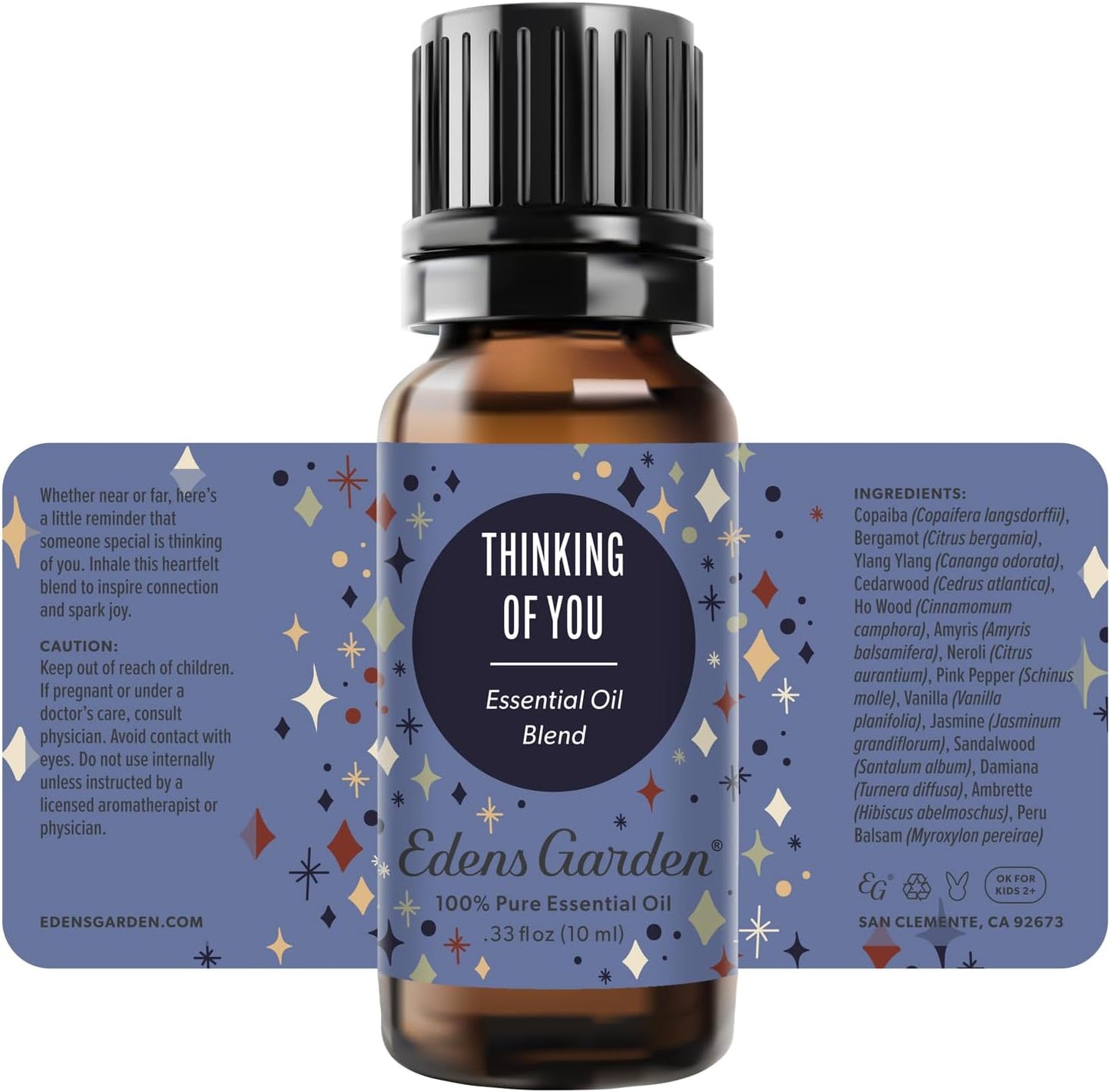 Edens Garden Thinking of You Essential Oil Blend – Sympathy & Comfort Gift, 100% Pure Undiluted Aromatherapy for Wellness & Special Occasions – 10 ml (.33 fl oz)