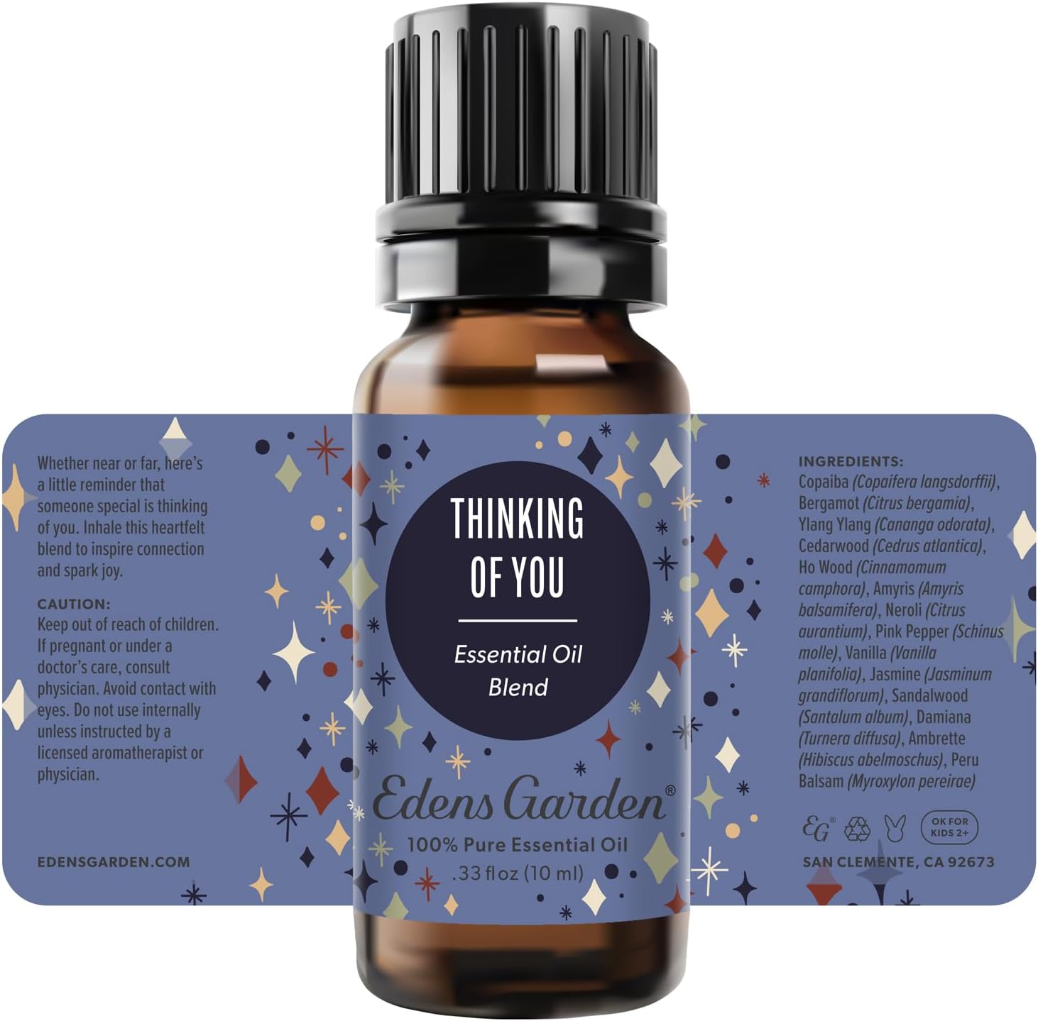 Edens Garden Thinking of You Essential Oil Blend – Sympathy & Comfort Gift, 100% Pure Undiluted Aromatherapy for Wellness & Special Occasions – 10 ml (.33 fl oz)