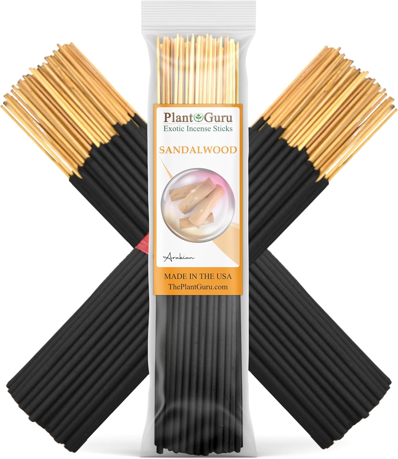 Sandalwood Exotic Incense Sticks 7 Inch - Bulk 1 Bundle 85 to 100 Sticks - Natural 7" Long Lasting Aroma that Burns for 30 to 45 Minutes.