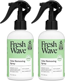 Fresh Wave Original Scent Odor Removing Spray, 8 fl. oz. | Pack of 2 | Odor Absorber for Home, Furniture, Fabrics & Trash | Safer Odor Relief