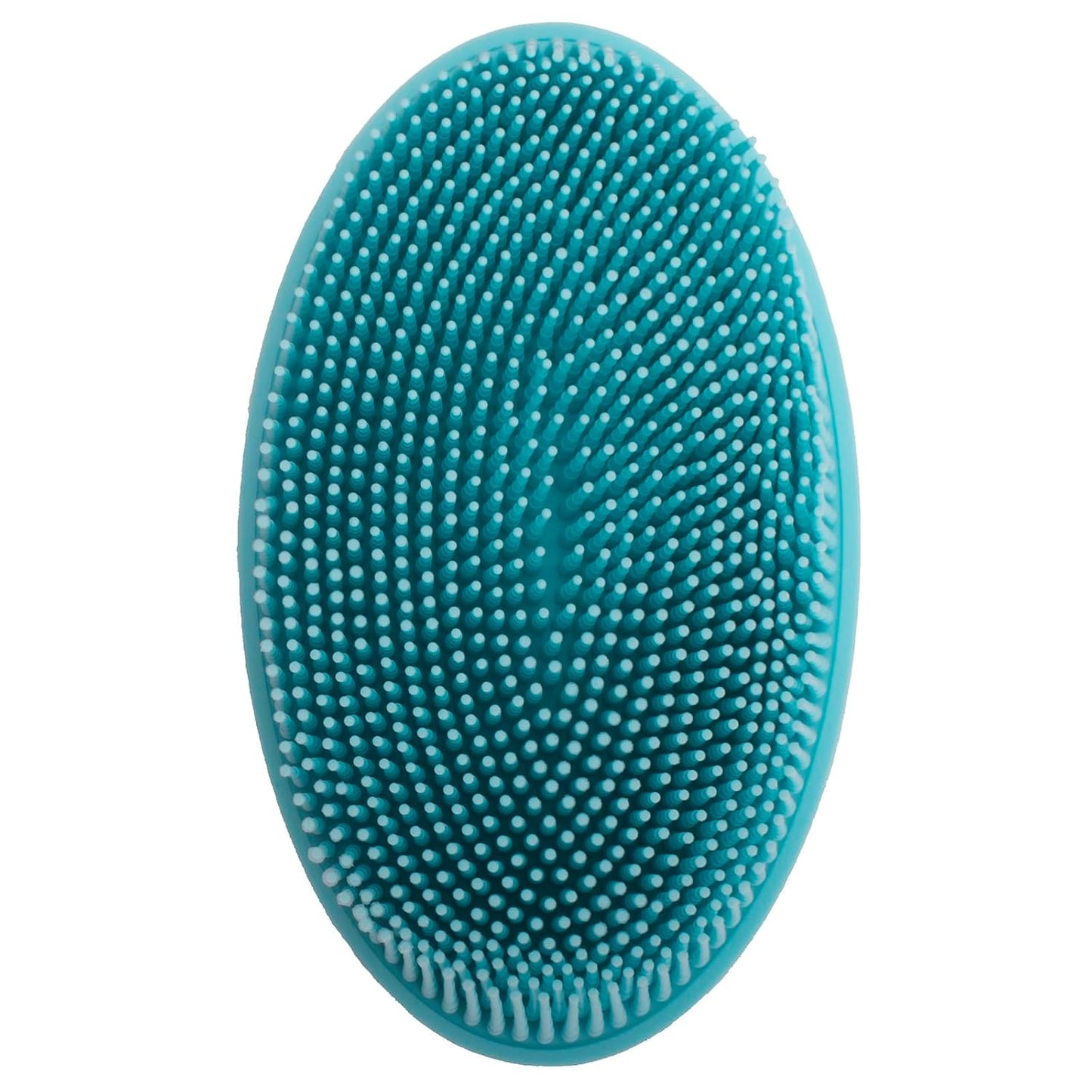 DNC Exfoliating Silicone Body Scrubber Shower Bath Body Brush loofah Easy to Clean, Lathers Well, Eco Friendly, Long Lasting (Blue