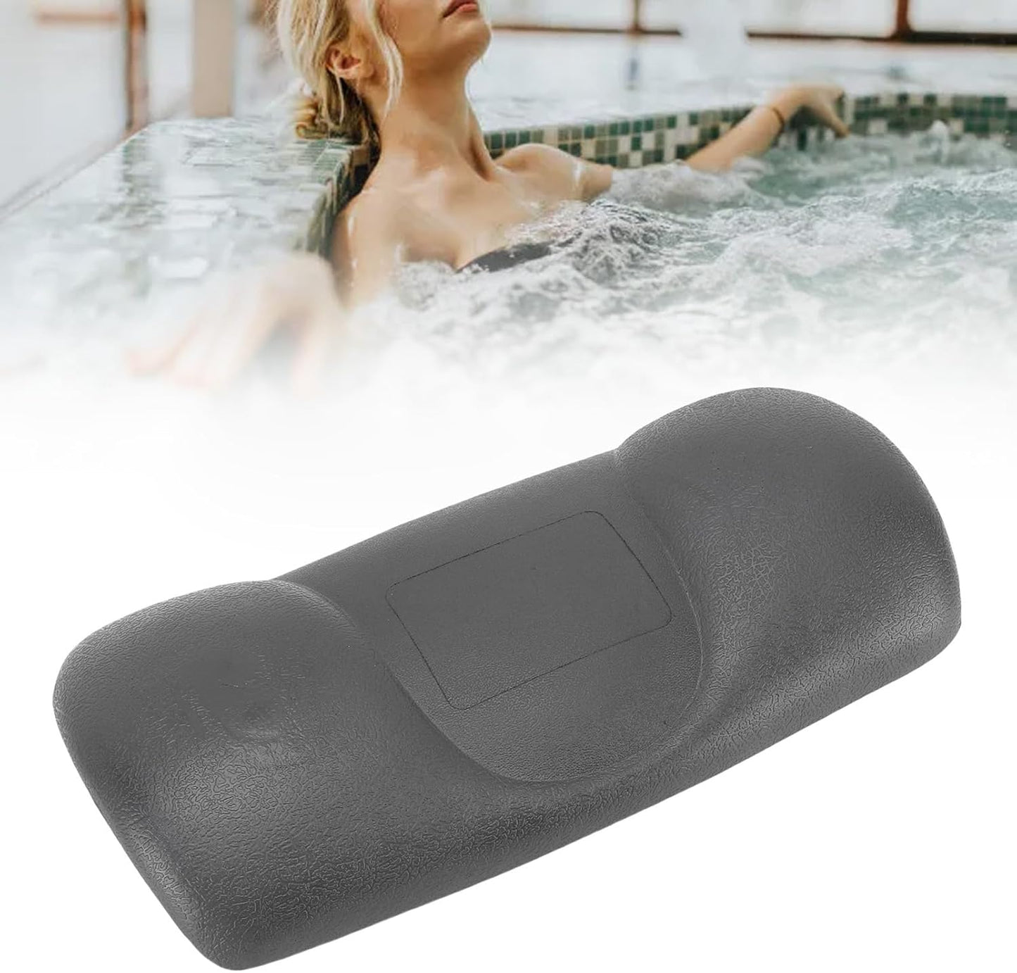 Bathtub Pillow, PU Suction Cup Bath Cushion Bathing Accessories for Home Bathroom Hot Tub Spa