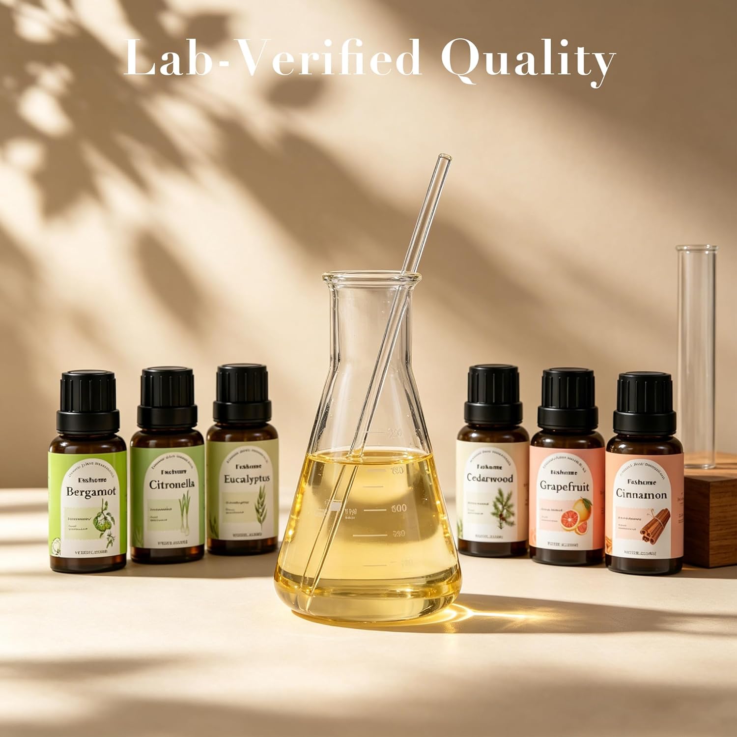 Fashome Grounding Woody & Earthy Essential Oil Blends for Diffuser & DIY - 6-Pack Plant-Based Scent Oils, Includes Cedarwood, Cinnamon, Citronella, Eucalyptus, Bergamot, Grapefruit - 10ml Each/60ml