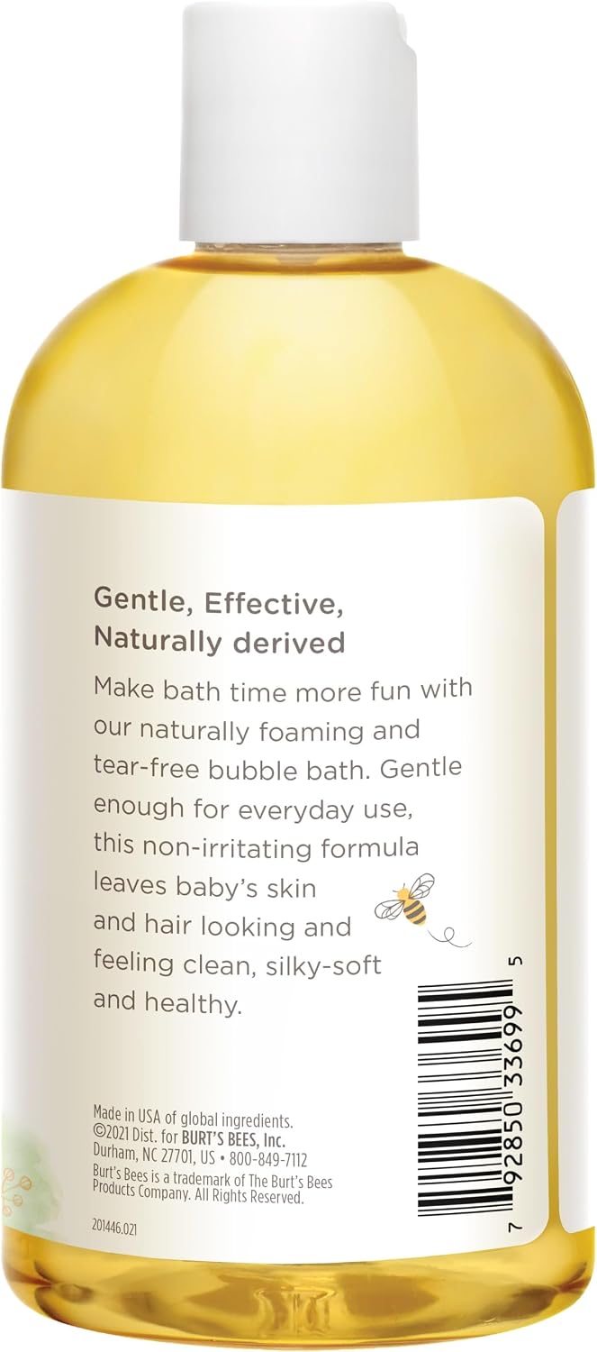Burt's Bees Baby Bubble Bath, Original Scent, Tear Free Baby Wash for Delicate Skin, 98% Natural Origin, 12 Fl Oz (Pack of 3)