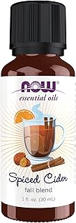 NOW Foods Essential Oils, Spiced Cider Oil Blend, Citrus Spice Scent With Warm and Comforting Attributes, 1-Ounce