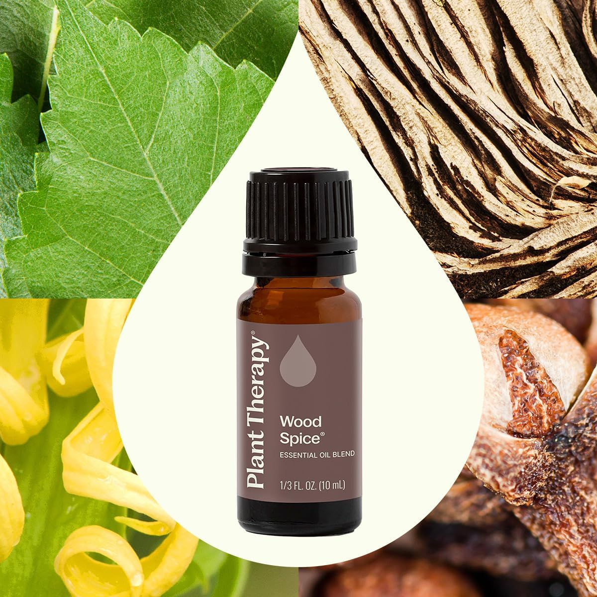 Plant Therapy Wood Spice Essential Oil Blend 10 mL (1/3 oz) 100% Pure, Undiluted Essential Oils, Great for DIYs and Diffusing