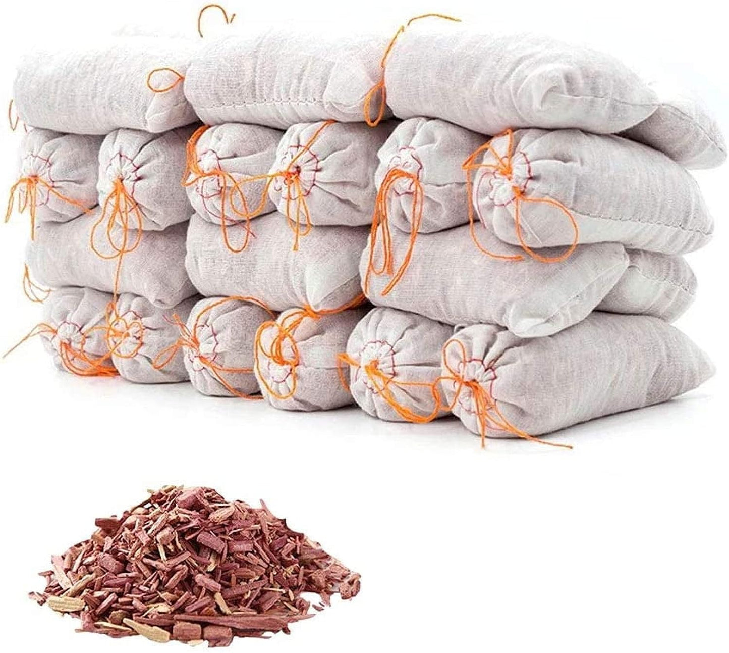 2026 NEW 18 Pack Cedar Sachets Bags,Cedar Chips for Closets and Drawers,Cedar Blocks for Clothes Storage,Cedar Wood Closet