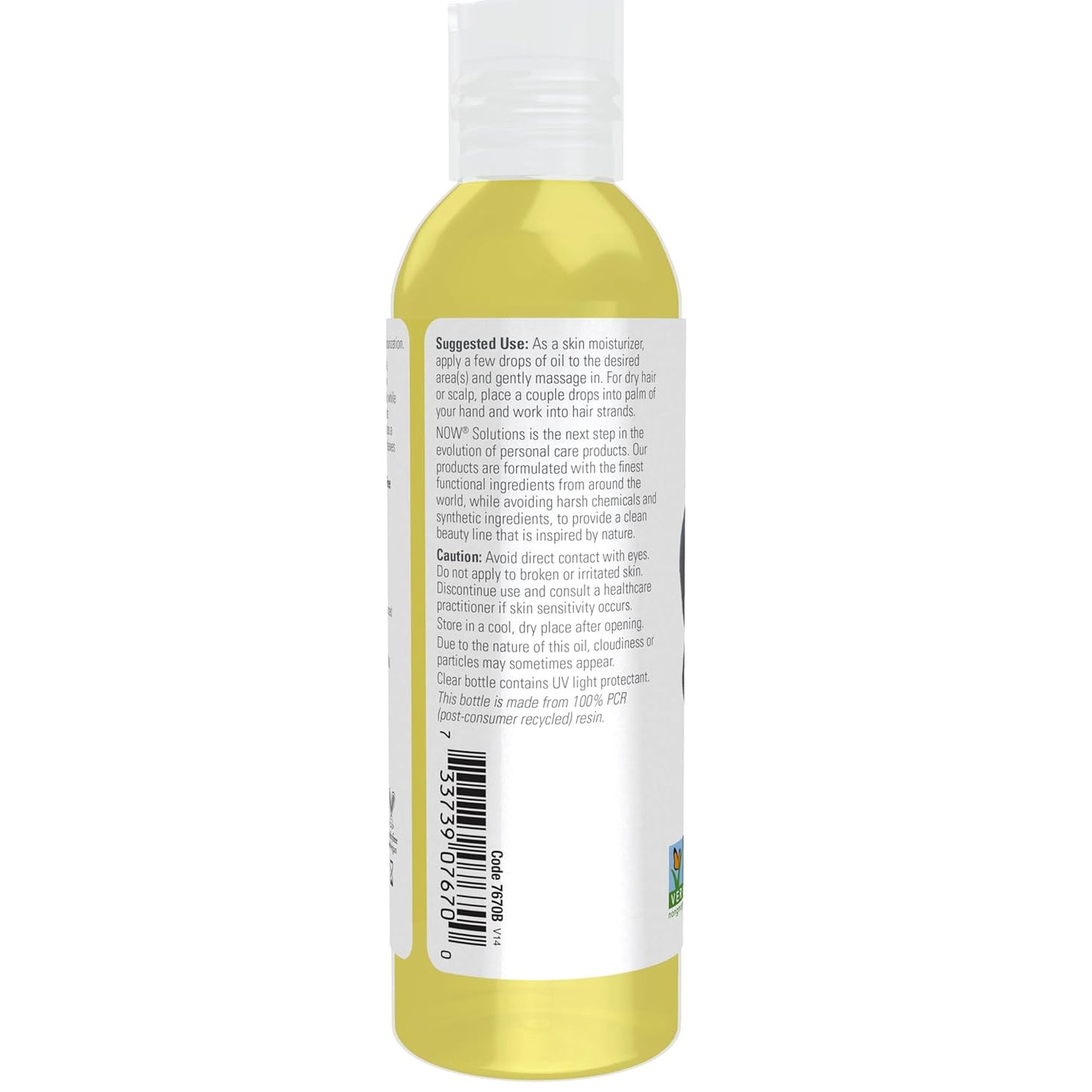 NOW Foods Solutions, Avocado Oil, 100% Pure Moisturizing Oil, Nutrient Rich and Hydrating, 4-Ounce