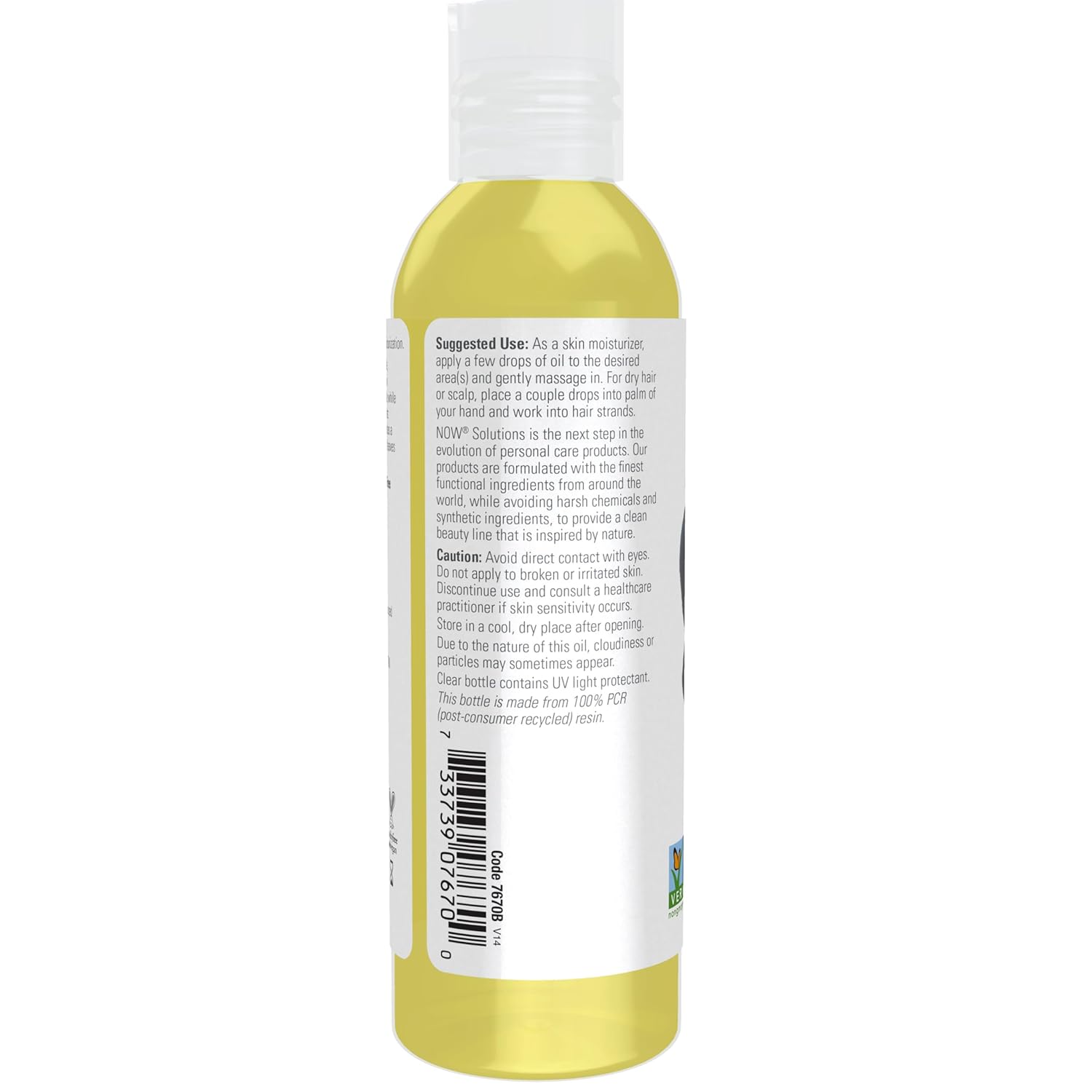 NOW Foods Solutions, Avocado Oil, 100% Pure Moisturizing Oil, Nutrient Rich and Hydrating, 4-Ounce