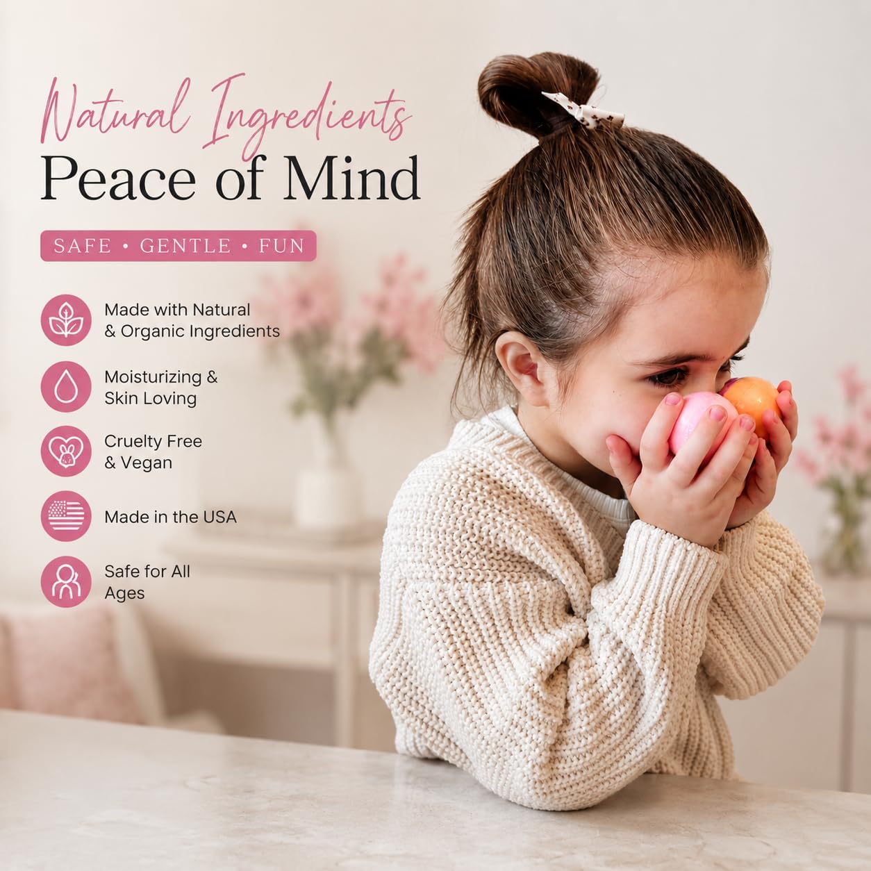 EvolutionUSA Refresh Bath Bombs for Women & Kids – 24 Bath Bombs Mini Sized, Organic Bathbomb Set, Women & Kids Bath Fizz, Luxury Gift for Mother’s Day, Easter, Valentines, Birthday or Self Care
