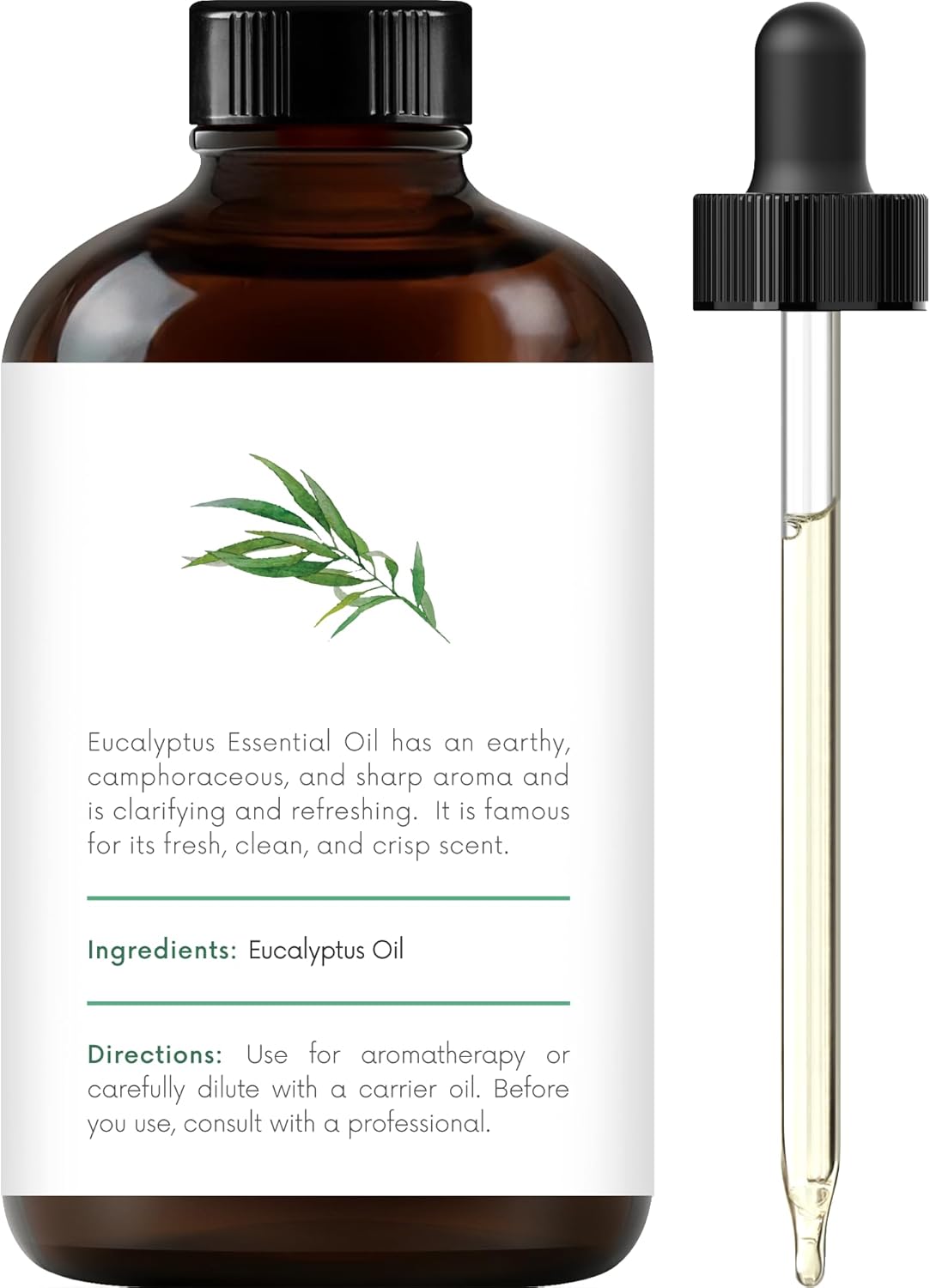Handcraft Blends Lemongrass, Peppermint & Eucalyptus Essential Oil Blend, 4 Fl. Oz, 100% Pure & Natural, Therapeutic Grade, Glass Dropper