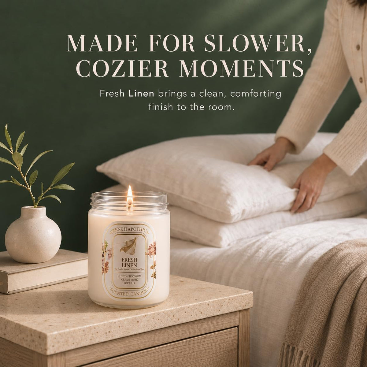 4 Pack Scented Candles for Women, Natural Soy Candles for Home Scented