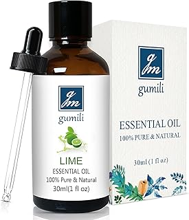 GM Gumili Lime Essential Oil 1 oz, 100% Pure & Undiluted Lime Oil for Diffuser, Skin & DIY, Natural Citrus Oils