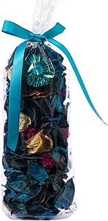Potpourri Bags, Ocean Breeze Scented Potpourri Bowl Filler Dried Flowers, Vase Filler Decorative, Fragrance Decor for Home Living Room Office, Blue Coastal Beach Decor - 2.8oz (Blue)