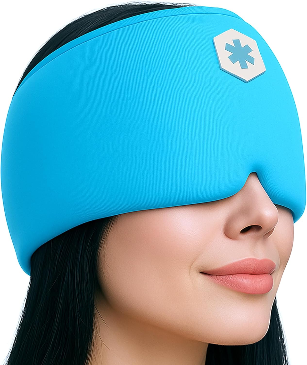 ICEWRAPS Migraine Cold Cap | Form-Fitting Migraine Relief Cap | Headache Relief Cap with 360° Head Coverage | Migraine Relief Products | Sinus Relief | Cold Therapy Headache Cap | FSA-HSA Eligible