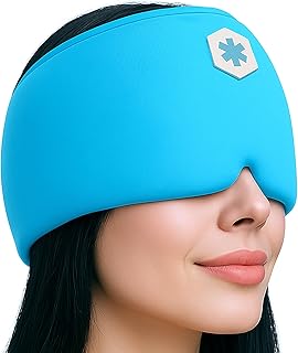 ICEWRAPS Migraine Cold Cap | Form-Fitting Migraine Relief Cap | Headache Relief Cap with 360° Head Coverage | Migraine Relief Products | Sinus Relief | Cold Therapy Headache Cap | FSA-HSA Eligible