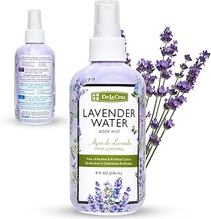 De La Cruz Lavender Water Body Mist - Lavender Spray body mist With Pure Lavender Essential Oil 8 fl oz (236 mL)