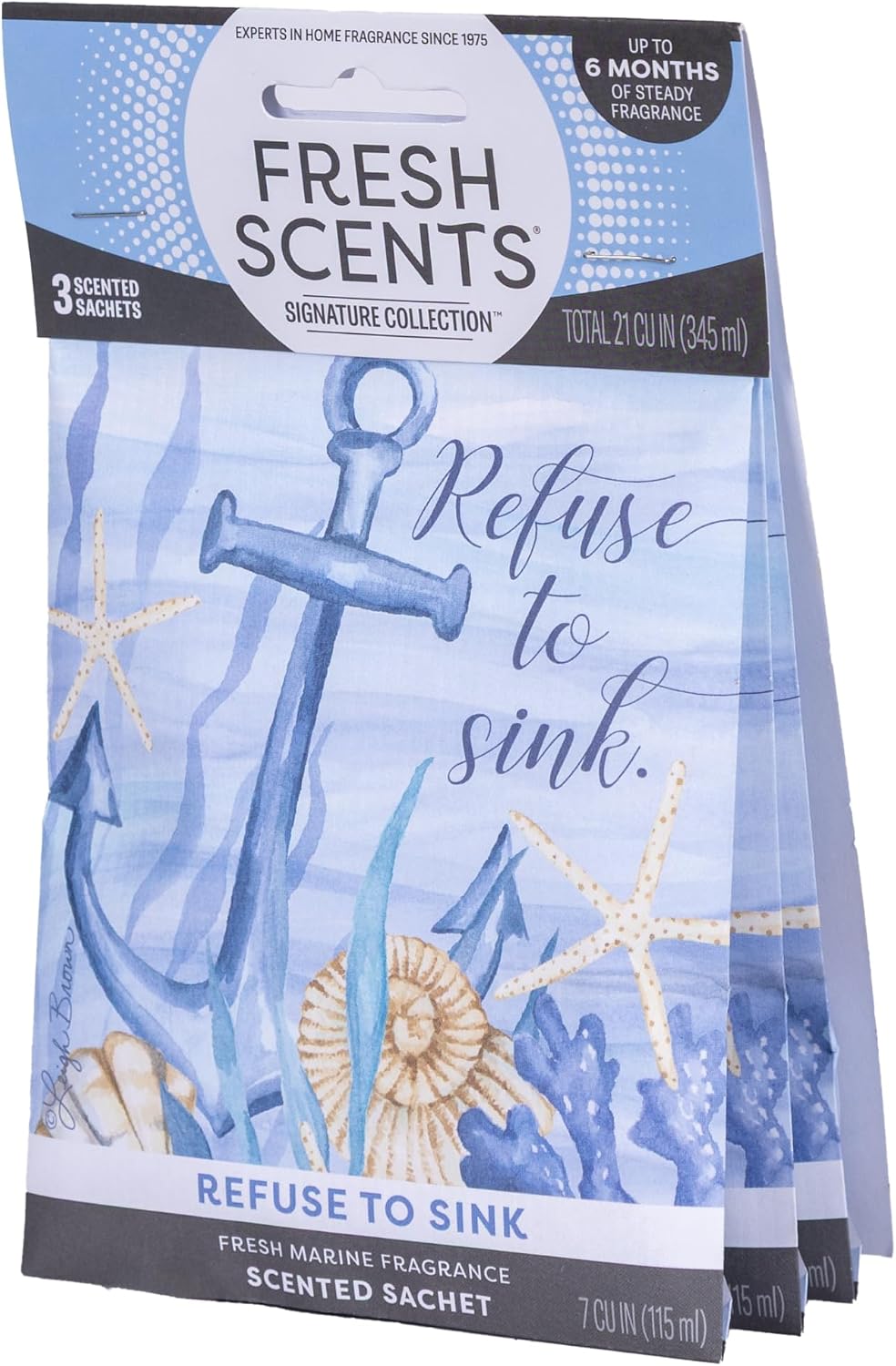 Fresh Scents | Scented Sachet Packet | Refuse to Sink | Air Freshener Bags for Drawers, Closets, Cars | 3 Pack | Long Lasting Home Fragrance