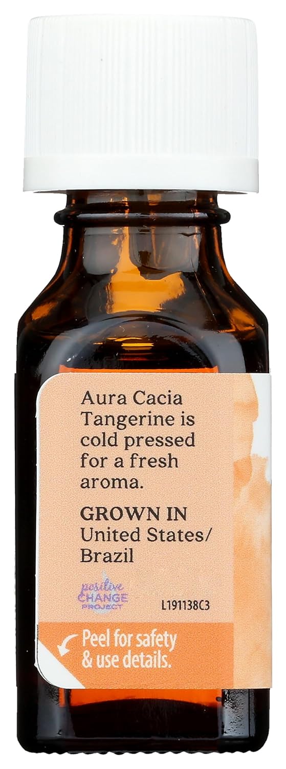 Aura Cacia Tangerine Essential Oil 0.5 fl. oz.
