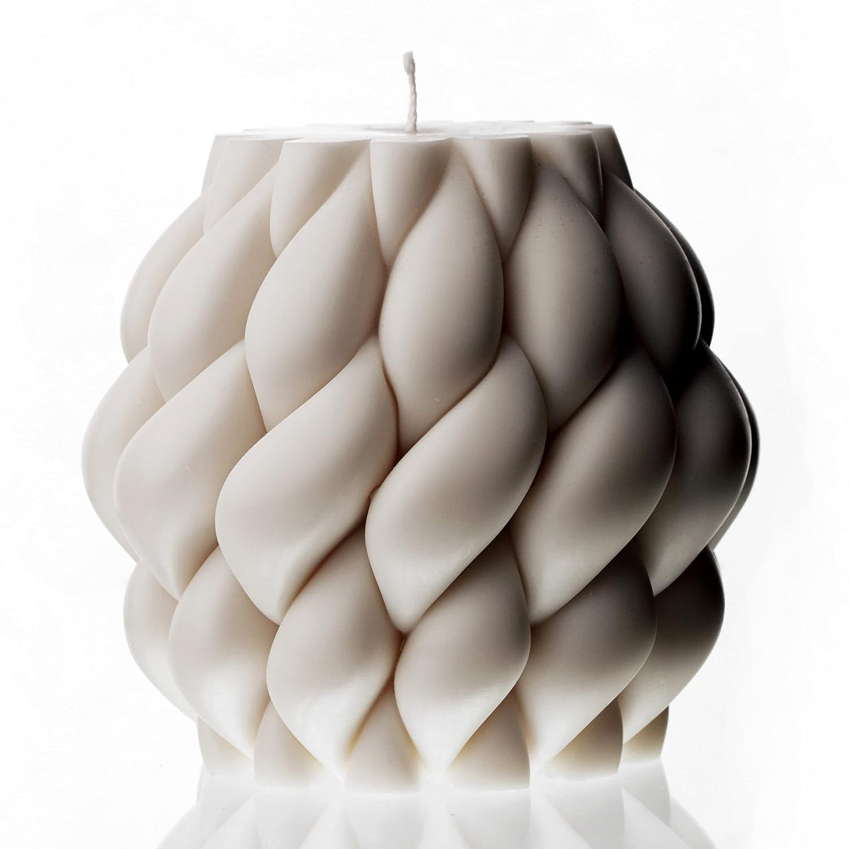 LAWA Knot Ball Candle - Large Beautiful Handmade Pillar Scented Soy Wax Elegant Bubble Aesthetic Candle Housewarming Gift