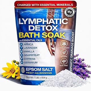 Bruizex Arnica Montana Bath Salts, Epsom Salt Bath Soak for Lymphatic Drainage & Body Detox, Magnesium Bath soak with Essential Oils, Bath Salts for Pain Relief, Swelling & Post Surgery -1 Lb