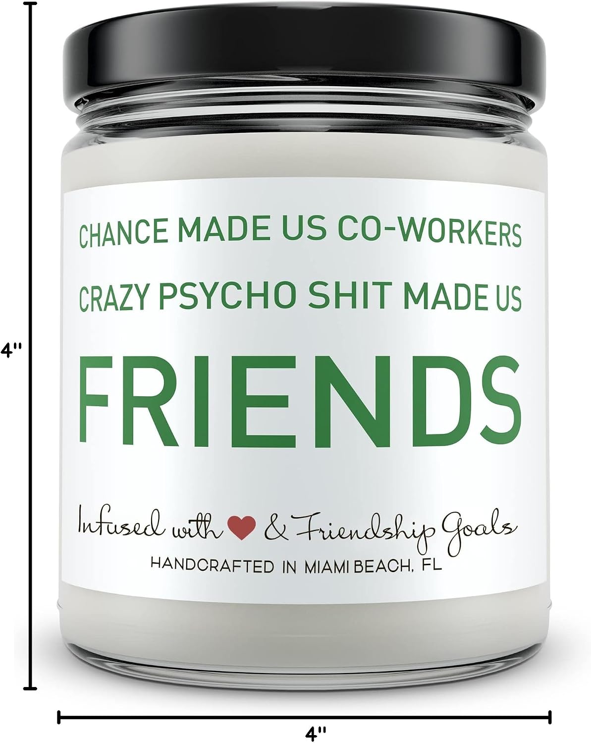 Candles for Coworkers - Funny Gift for Coworker - Hand Poured in The USA - 9 oz - Cute Christmas Friendship Gifts Ideas