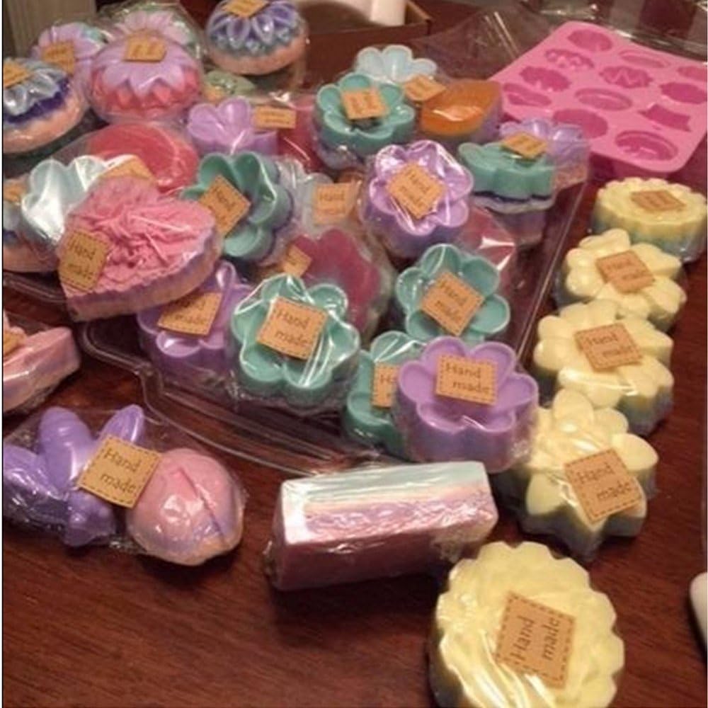 6"x6" Shrink Wrap Bags for Soaps Bath Bombs and Handmade Crafts,PVC Heat Shrink Bags Perfect For Wrapping A Wide Variety Of Products Including Essential Oil Bottle (300 PCS)
