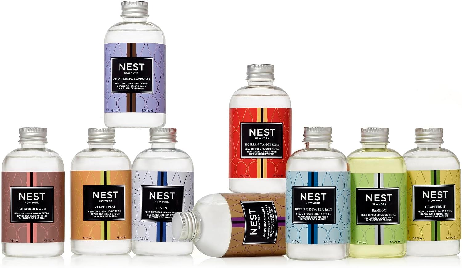 NEST New York Reed Diffuser Refill, Cedar Leaf & Lavender, 5 Fluid Ounces, 5.9 Fl Oz (Pack of 1)