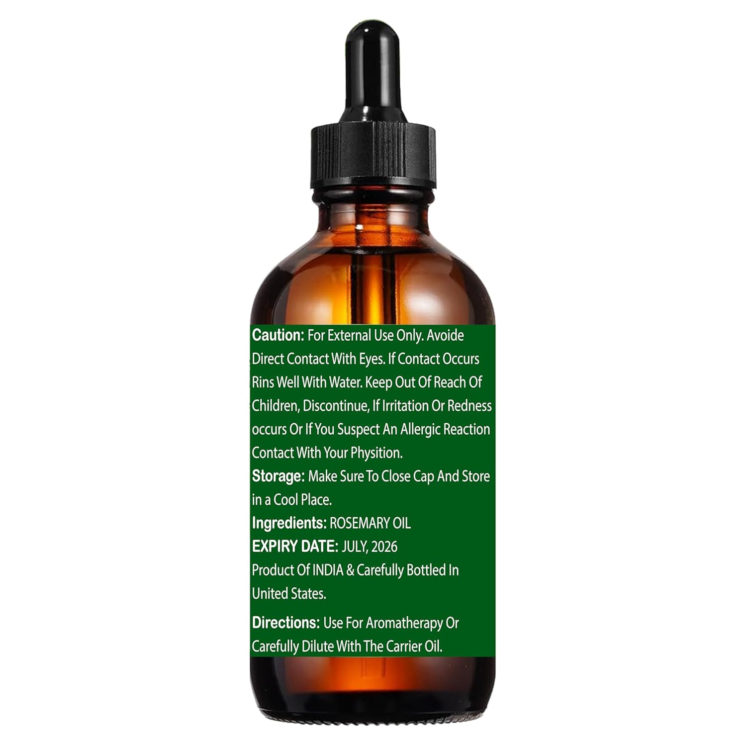 Rosemary Oil: Hair Growth, Moisturizing for Split Ends & Dry Scalp, Strengthens Hair – For All Hair Types