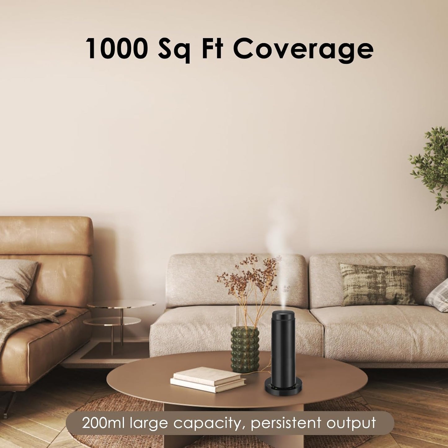 Waterless Scent Essential Oil Diffuser for Hotel,Whole House,Large Room, Office，Home，200ML Large Capacity, Covering 1500 Square feet (L-200ml)