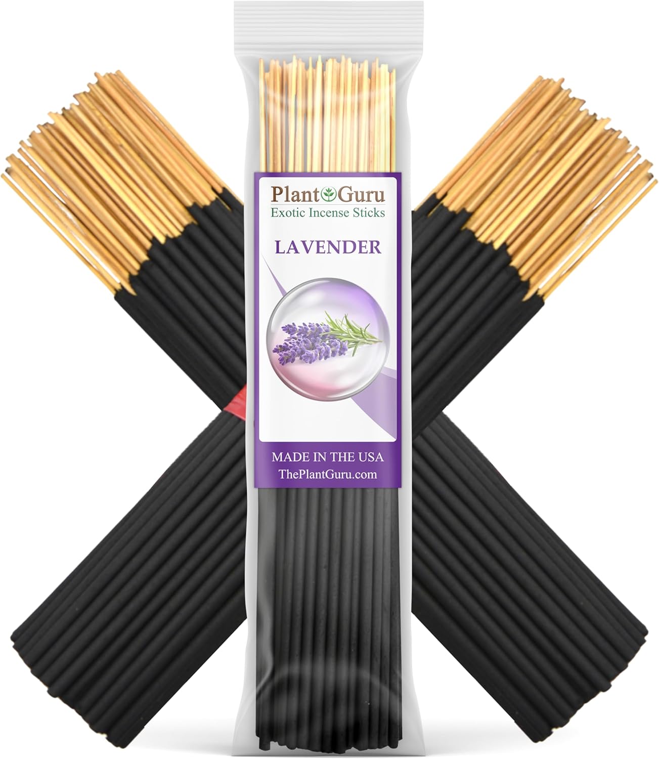 Lavender Exotic Incense Sticks 7 Inch - Bulk 1 Bundle 85 to 100 Sticks - Natural 7" Long Lasting Aroma that Burns for 30 to 45 Minutes.