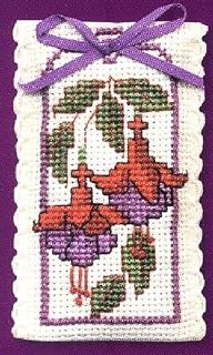 Lavender Sachet Counted Cross Stitch Kit - Fuchsias