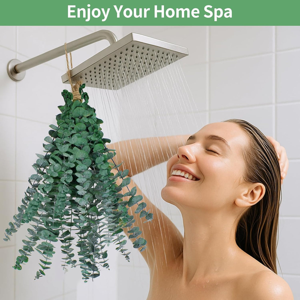 12PCS Dried Eucalyptus Bundle 17'' Real Eucalyptus Stems 100% Natural Fresh Leaves Hanging Plants Greenery Stems for Shower