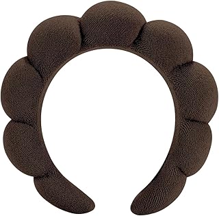 Spa Headbands for Women Washing Face, Facial, Makeup, Skincare | Puffy Terry Cloth Spa Hair band For girls Washing Face, For Facial Makeup, For Skincare Treatment