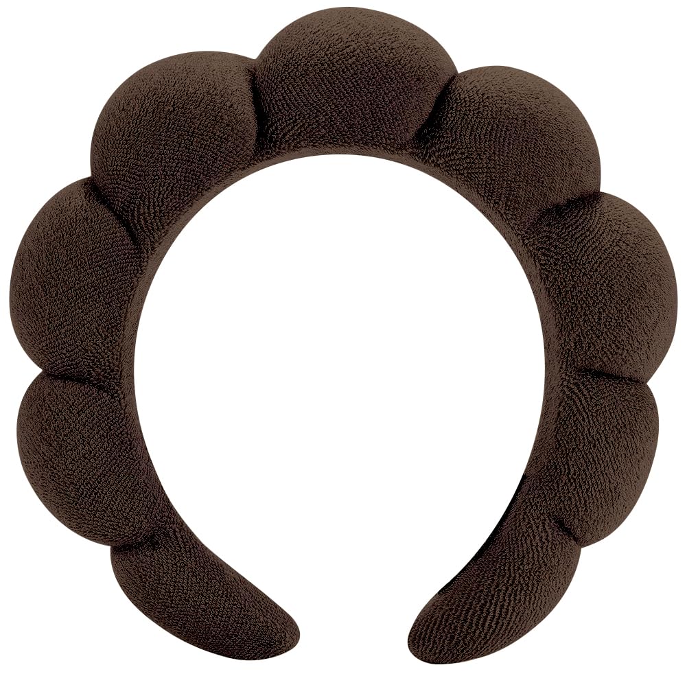 Spa Headbands for Women Washing Face, Facial, Makeup, Skincare | Puffy Terry Cloth Spa Hair band For girls Washing Face, For Facial Makeup, For Skincare Treatment