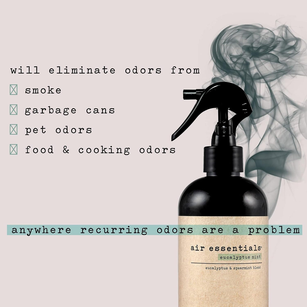 Air Essentials 12 oz Air Freshener & Odor Eliminator Spray - Neutralize Odors from Smoke