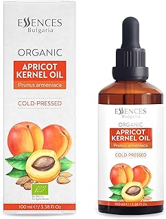 Essences Bulgaria Organic Apricot Kernel Oil 3.4 Fl Oz | 100ml | 100% Natural Cold-Pressed Oil | Therapeutic Quality | Family Owned Farm | Massage Base Oil | Natural Moisturizer | Ideal Carrier Oil