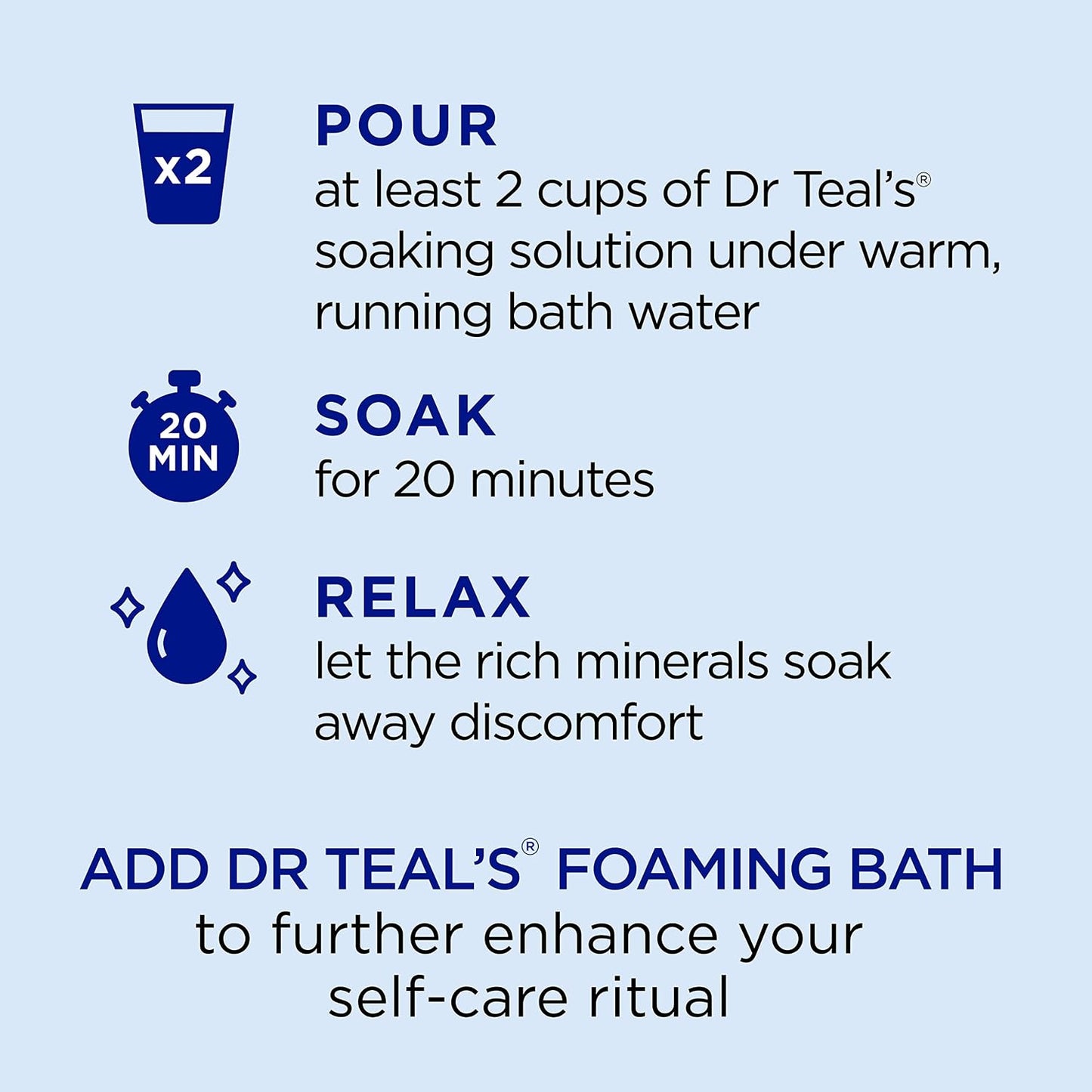 Dr. Teal's Epsom Salt Soaking Solution, Soften & Nourish with Milk and Honey, 48 Oz