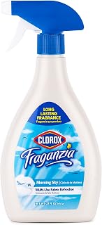 Clorox Fraganzia Refresher Spray, Morning Sky Scent - Multi-Use Fabric and Linen Freshener Spray, Odor Eliminator for Home, Couches, Curtains, and Upholstery, 22 Fl Oz