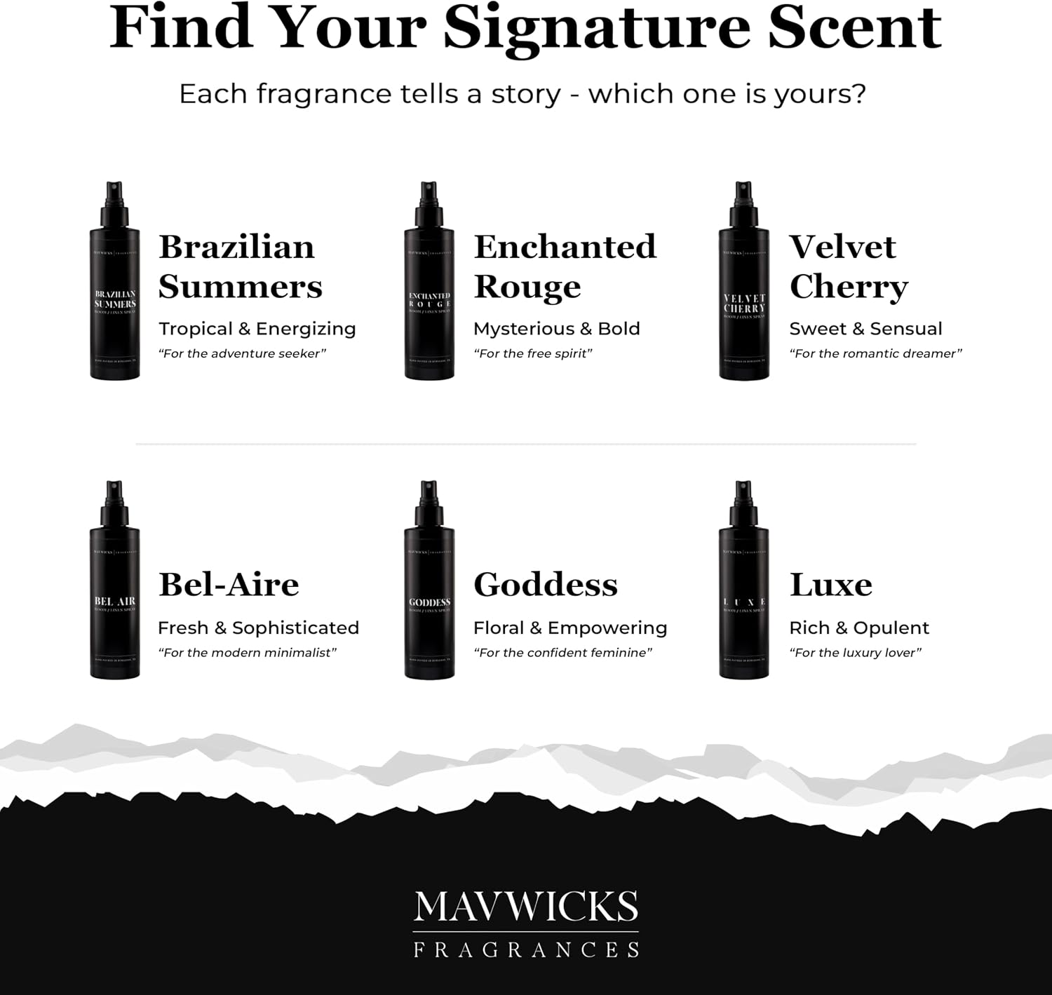 Mavwicks Fragrances - (Enchanted Rouge) Linen & Room Spray (8oz) – Bedroom & Home Fragrance Mist, Long-Lasting Freshness To Brighten Up Your Space, Fabric & Air Freshener, Aromatherapy Scent Spray